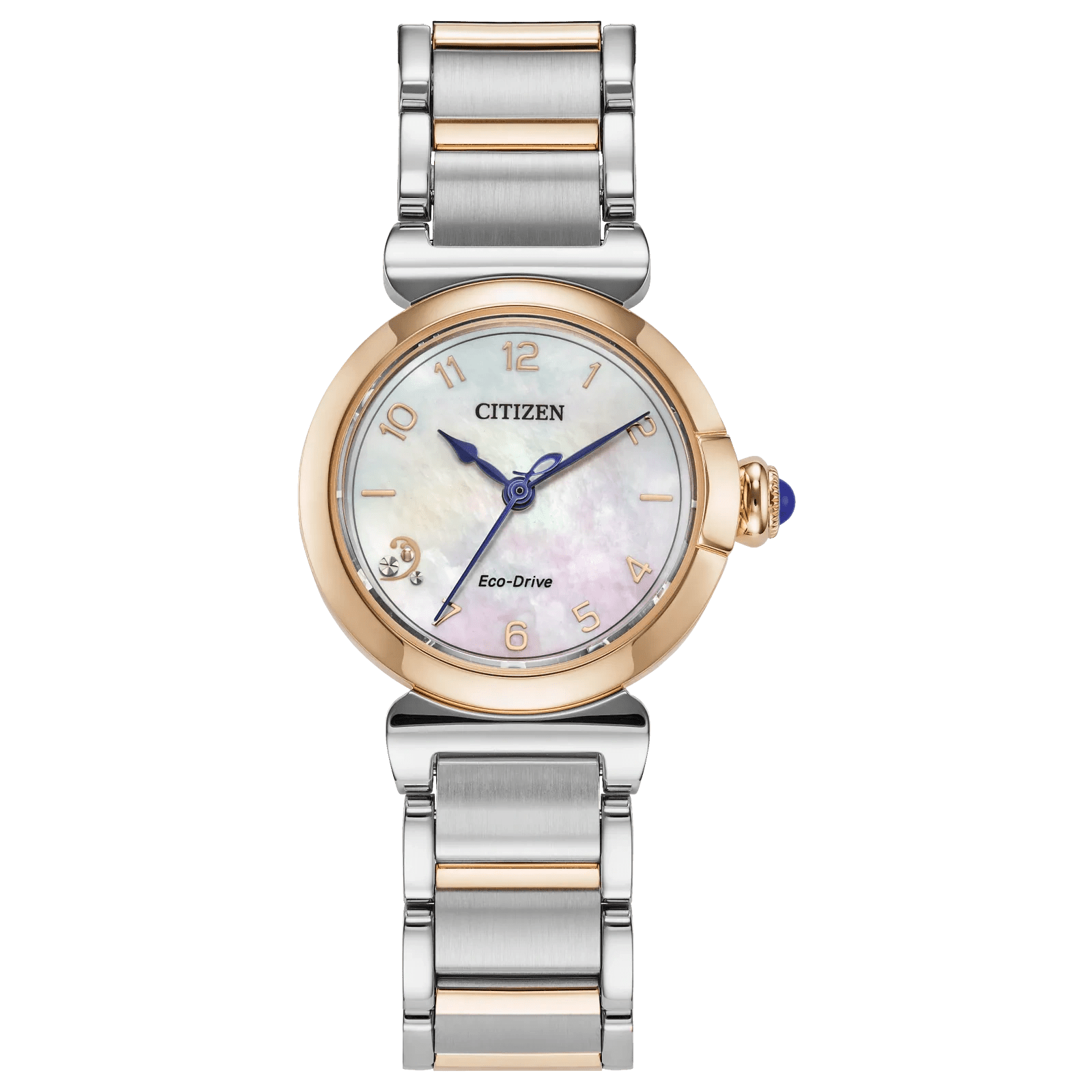 Elegant Citizen wristwatch with rose gold accents and mother-of-pearl dial.